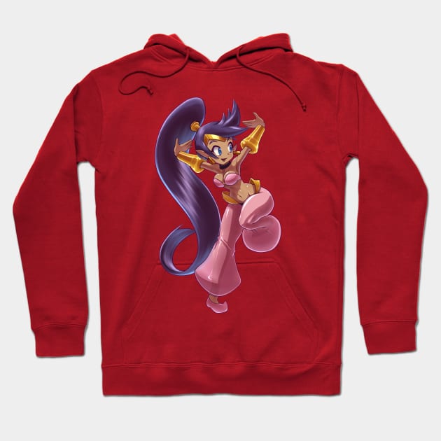 Shantae - pink Hoodie by Martinuve